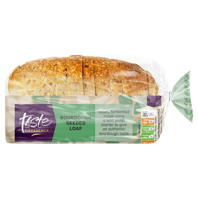 Sainsbury's Seeded Tinned Sourdough Bread, Taste the Difference 500g