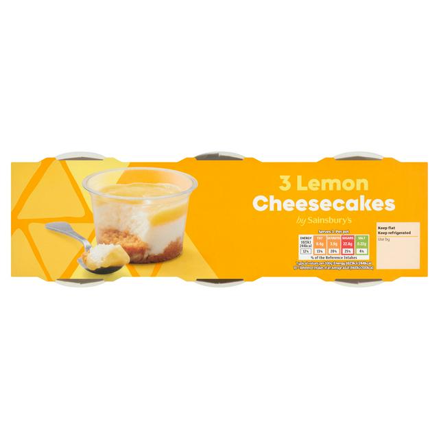 Sainsbury's Lemon Cheesecakes 3x100g
