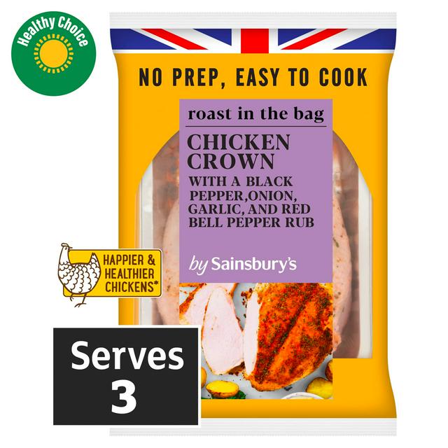 Sainsbury's Roast in the Bag Extra Tasty Whole Chicken Crown 700g