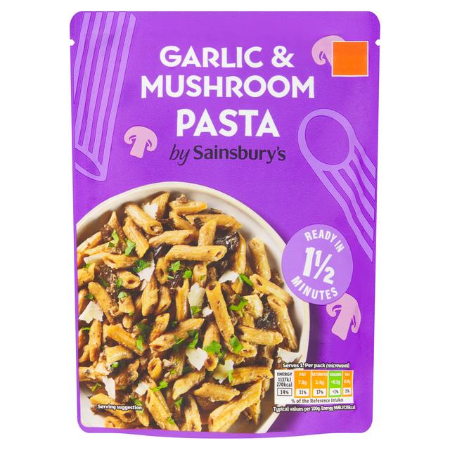 Sainsbury's Garlic & Mushroom Pasta 200g