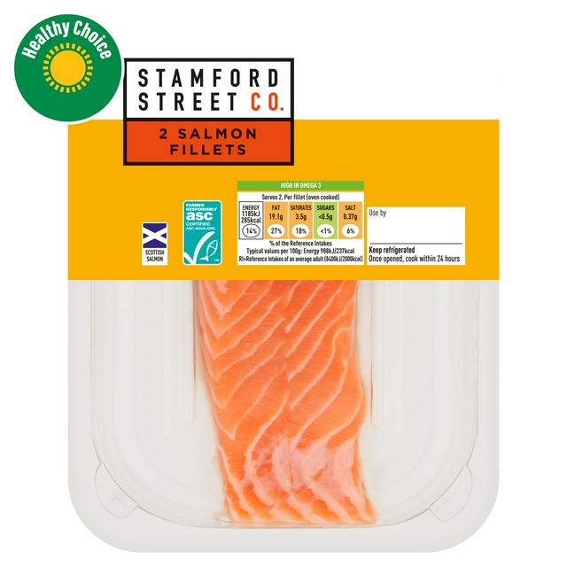 Stamford Street Co. ASC Salmon Fillets x2 240g