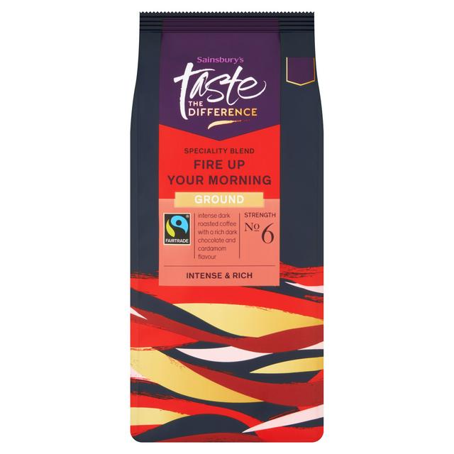Sainsbury's Fire Up Your Morning Ground, Taste the Difference 227g