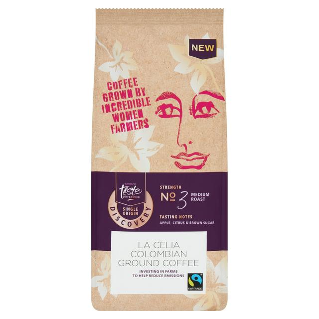 Sainsbury's La Celia Colombian Ground Coffee, Taste the Difference 227g