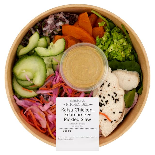 Sainsbury's Kitchen Deli Katsu Chicken Edamame & Pickled Slaw 330g