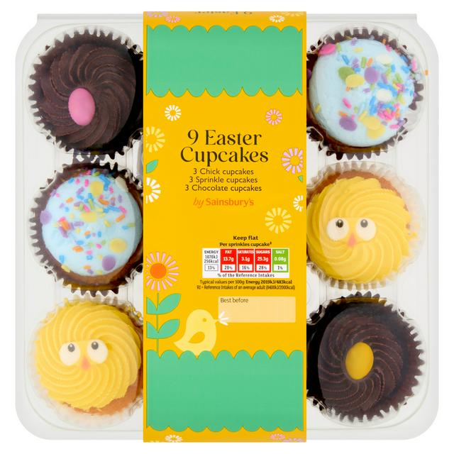 Sainsbury's 9 x Easter Cupcakes 453g
