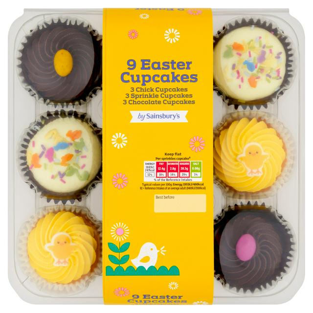Sainsbury's 9 x Easter Cupcakes 453g