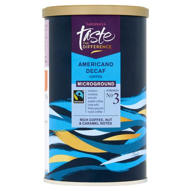 Sainsbury's Ft Decaf Americano Coffee, Taste the Difference 100g