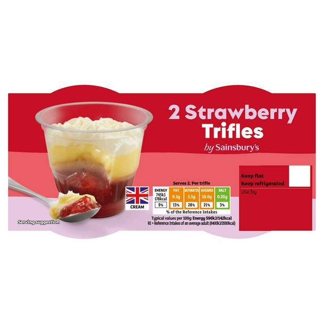 Sainsbury's Strawberry Trifles 2 x 125g