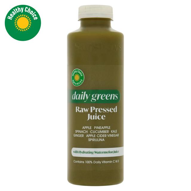 Sainsbury's Daily Greens Raw Pressed Juice 600ml
