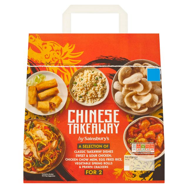 Sainsbury's Chinese Sweet & Sour Chicken & Chow Mein Takeaway Ready Meal For 2 1283g