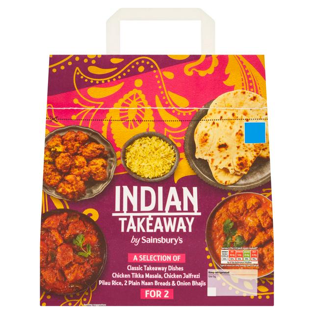 Sainsbury's Indian Chicken Tikka & Jalfrezi Curry Takeaway Ready Meal For 2 1446g