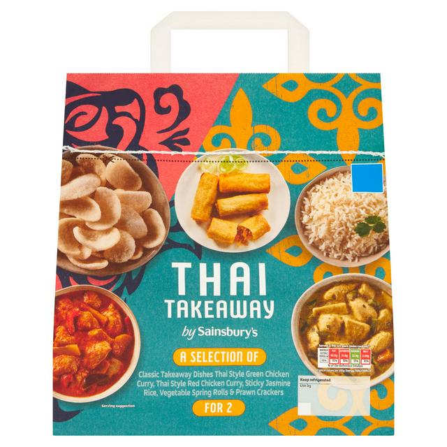 Sainsbury's Green & Red Thai Curry Takeaway Ready Meal For 2 1233g