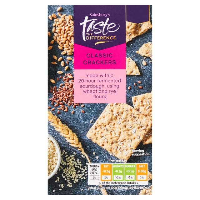 Sainsbury's Classic Crackers, Taste the Difference 100g