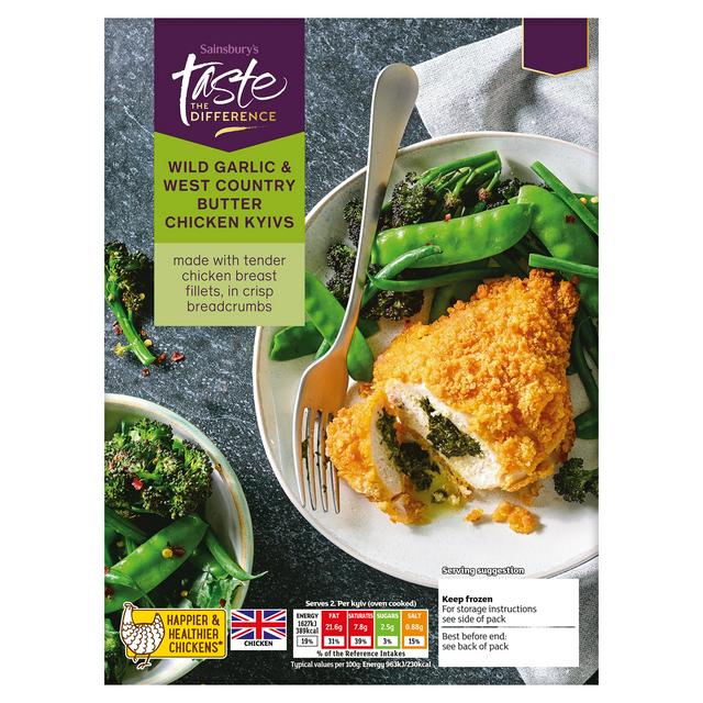 Sainsbury's Wild Garlic Chicken Kyiv, Taste the Difference x2 350g