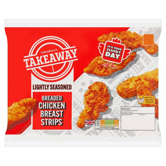 Sainsbury's Breaded Chicken Breast Strips 400g