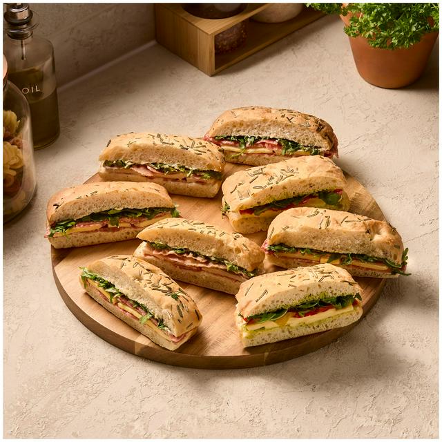 Sainsbury's Kitchen Deli Focaccia Sandwich Platter (8 Halves)