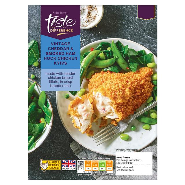Sainsbury's Barber Cheese & Ham Kyiv, Taste the Difference 350g