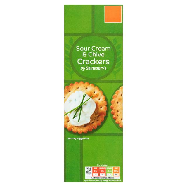 Sainsbury's Sour Cream & Chive Crackers 185g