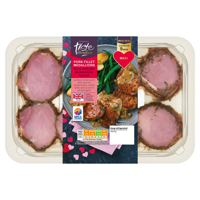 Sainsbury's Valentines Day Rtc Pork Fillet Meda, Taste the Difference
