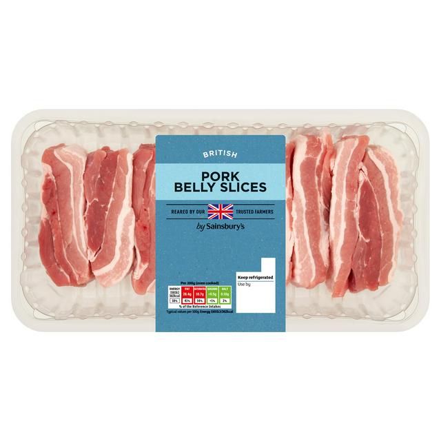 Sainsbury's British Pork Belly Slices 1kg