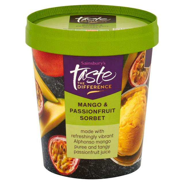 Sainsbury's Mango & Passionfruit Sorbet, Taste the Difference 500ml