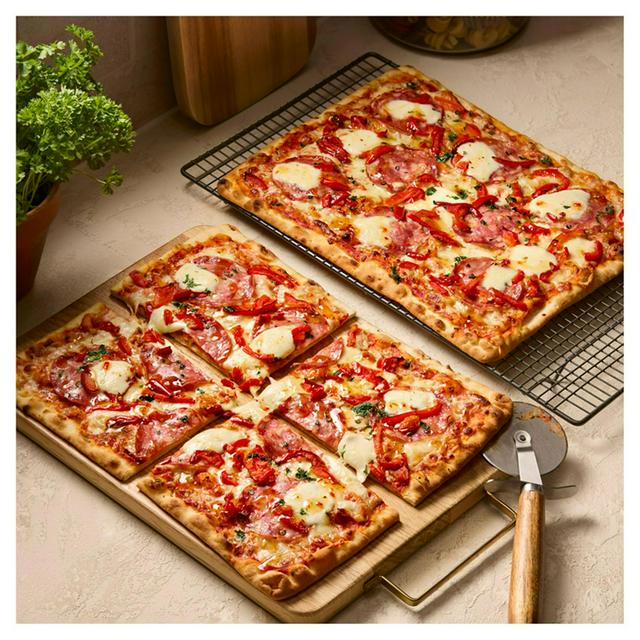 Sainsbury's 2 x Mozzarella Marinated Tomato & Pesto Thin & Crispy Pizza, Taste the Difference 1.1kg
