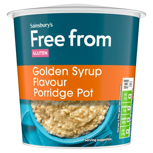 Sainsbury's Free From Golden Syrup Porridge Pot 55g