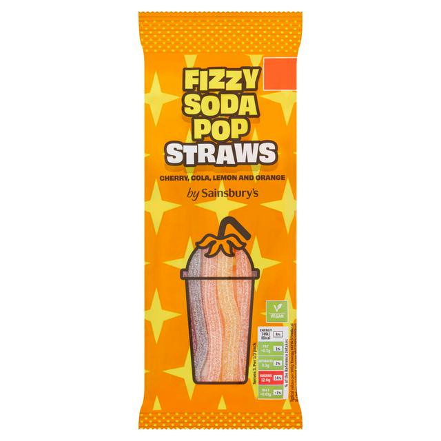 Sainsbury's Fizzy Soda Pop Straws 70g