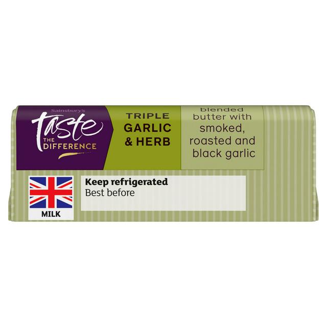 Sainsbury's Triple Garlic & Herb Butter, Taste the Difference 90g