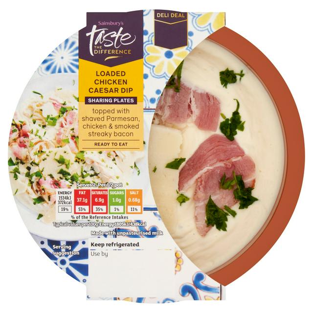 Sainsbury's Loaded Chicken Caesar Dip, Taste the Difference 170g