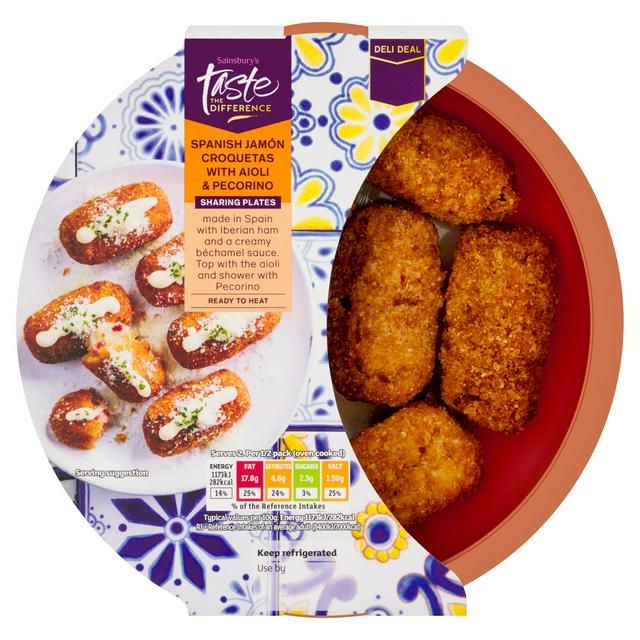 Sainsbury's Spanish Jamón Croquetas with Aioli & Pecorino, Taste the Difference 200g