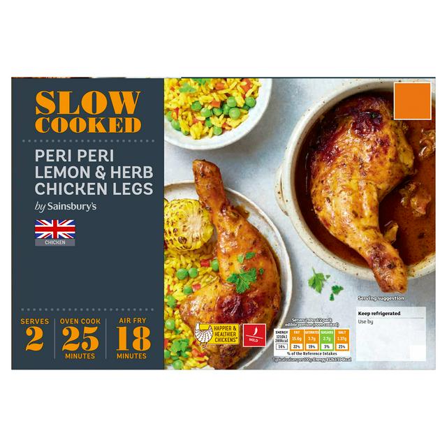 Sainsbury's Slow Cooked Peri Peri Lemon & Herb Chicken Legs 510g