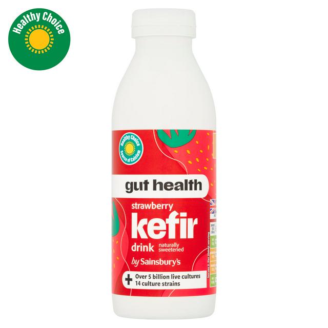 Sainsburys Kefir Strawberry Drinking Yogurt 500ml
