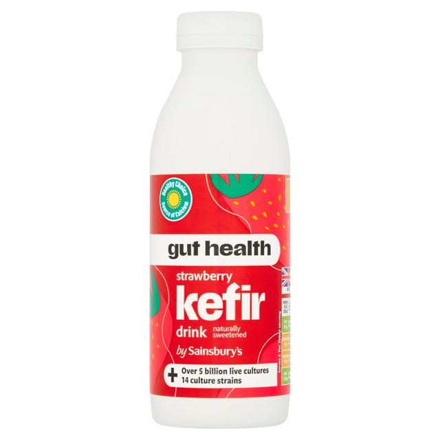 Sainsburys Kefir Strawberry Drinking Yogurt 500ml