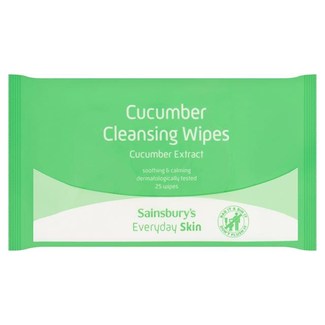 Sainsbury's Everyday Skin Cucumber Cleansing Wipes x25