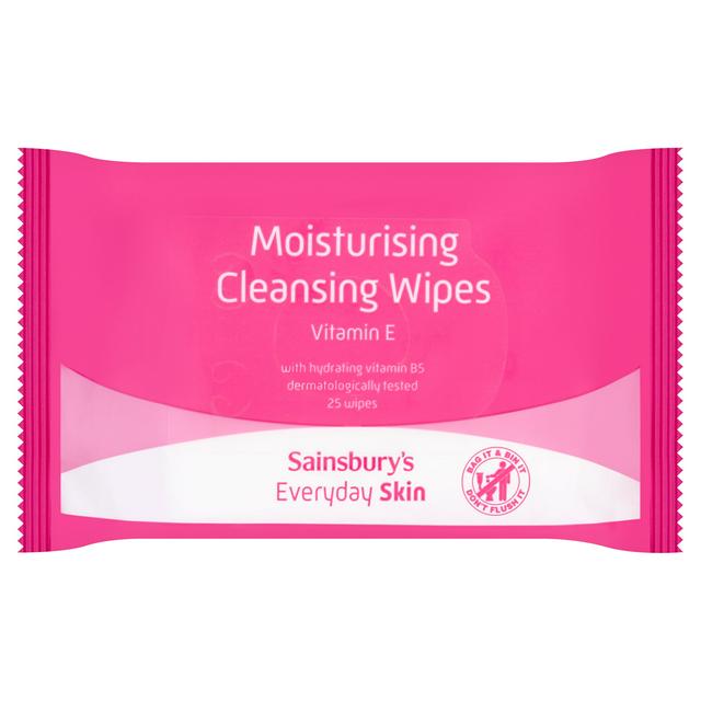Sainsbury's Everyday Skin Moisturising Cleansing Wipes x25