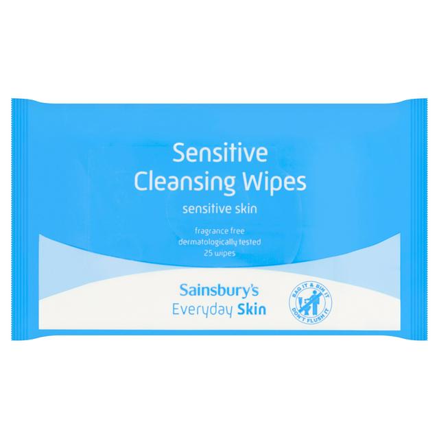 Sainsbury's Everyday Skin Sensitive Cleansing Wipes x25