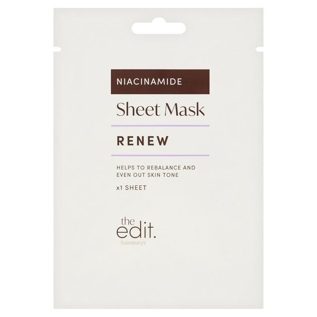Sainsbury's the Edit Renew Niacinamide Sheet Mask
