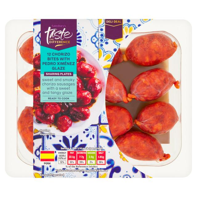 Sainsbury's Chorizo Bites with Pedro Ximénez Glaze, Taste the Difference x12 230g