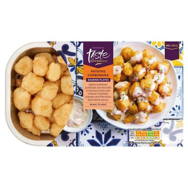 Sainsbury's Patatas Carbonara Sharing Plates, Taste the Difference 290g