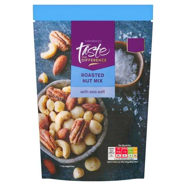 Sainsbury's Roasted Nut Mix with Sea Salt, Taste the Difference 175g