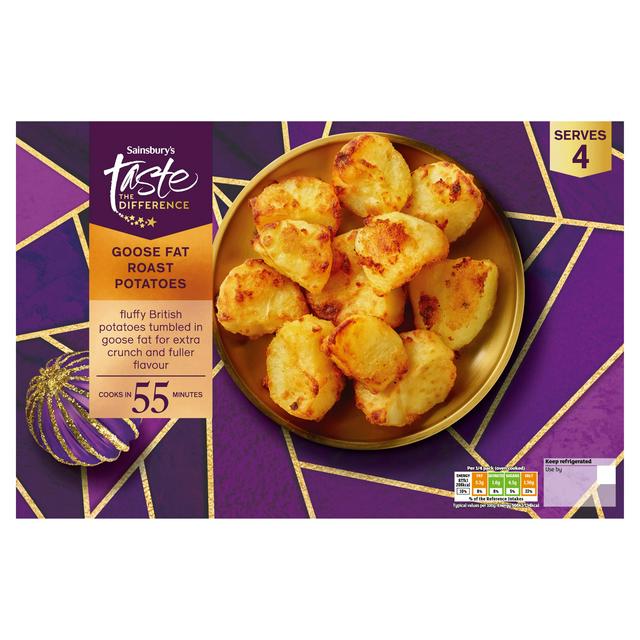 Sainsbury's Goose Fat Roast Potatoes with a Crispy Coasting, Taste the Difference 800g