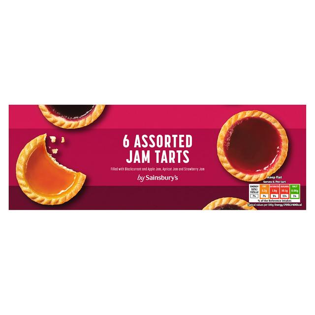 Sainsbury's Assorted Jam Tarts x6 185g