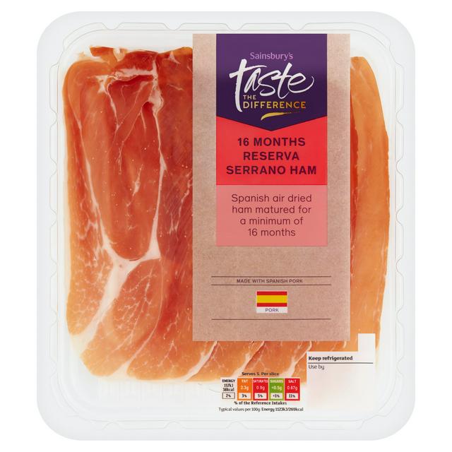 Sainsbury's 16 Month Reserve Serrano, Taste the Difference 70g