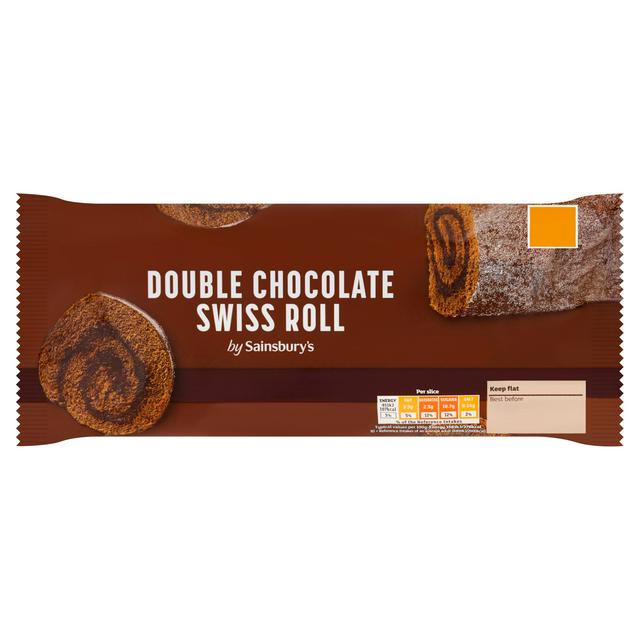 Sainsbury's Double Chocolate Swiss Roll 228g