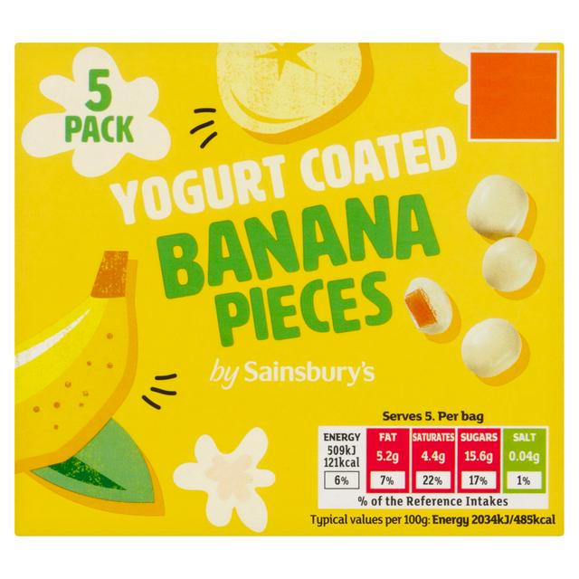 Sainsbury's Yogurt Coated Banana Pieces 5 x 25g