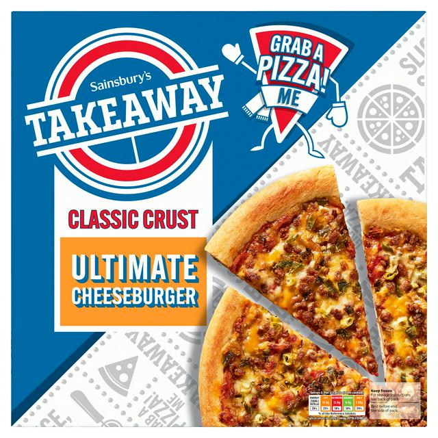 Sainsbury's Takeaway Cheeseburger Pizza 515g