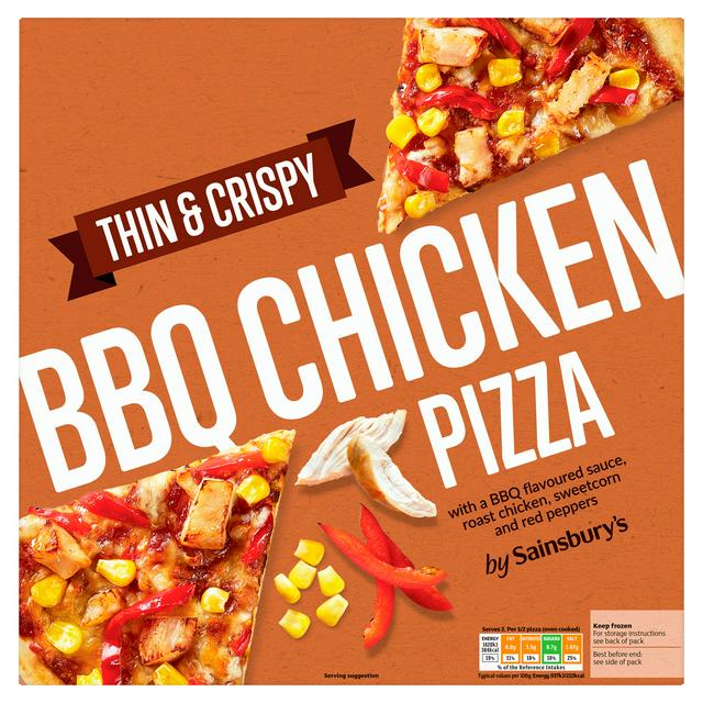 Sainsbury's Thin BBQ Chicken Pizza