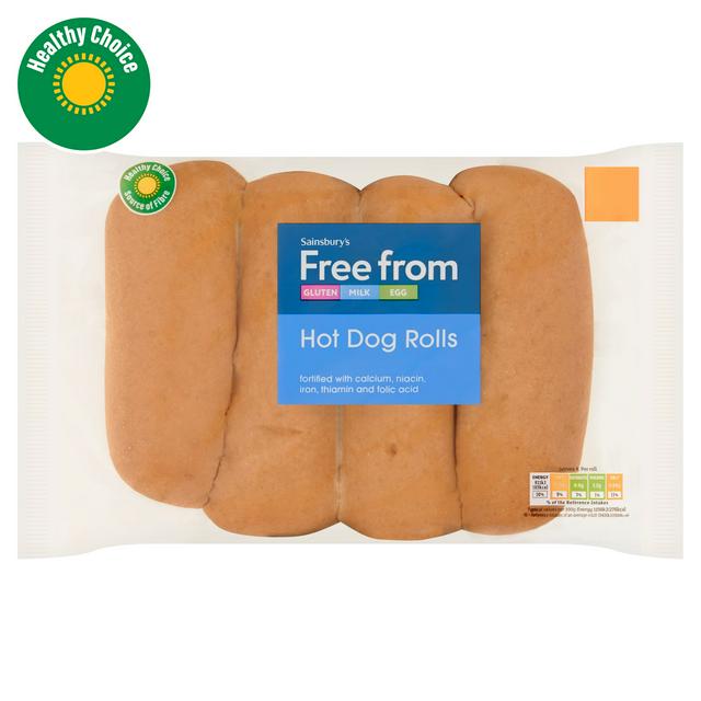 Sainsbury's Free From Hot Dog Rolls 280g