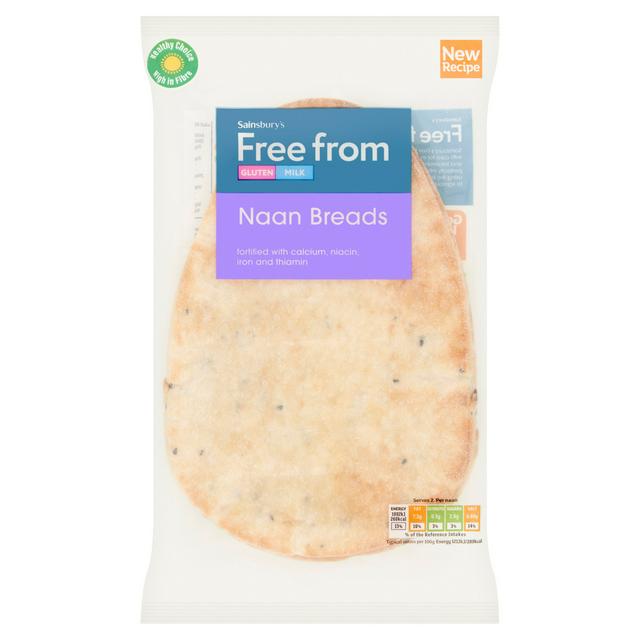 Sainsbury's Free From Naan Breads 180g